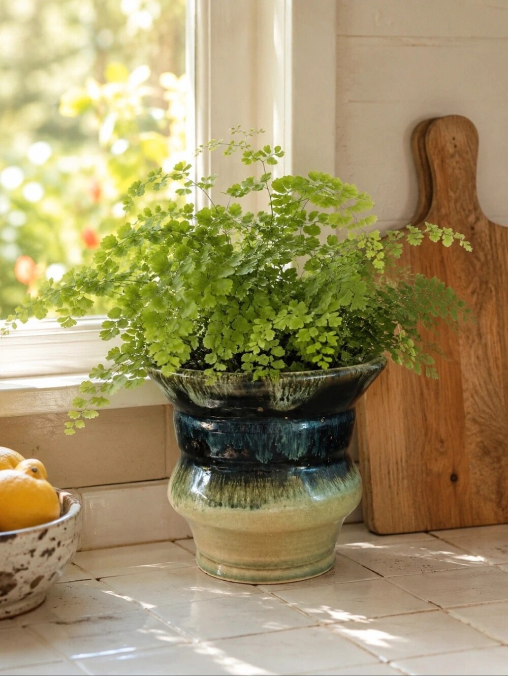 Signed Studio pottery plant pot